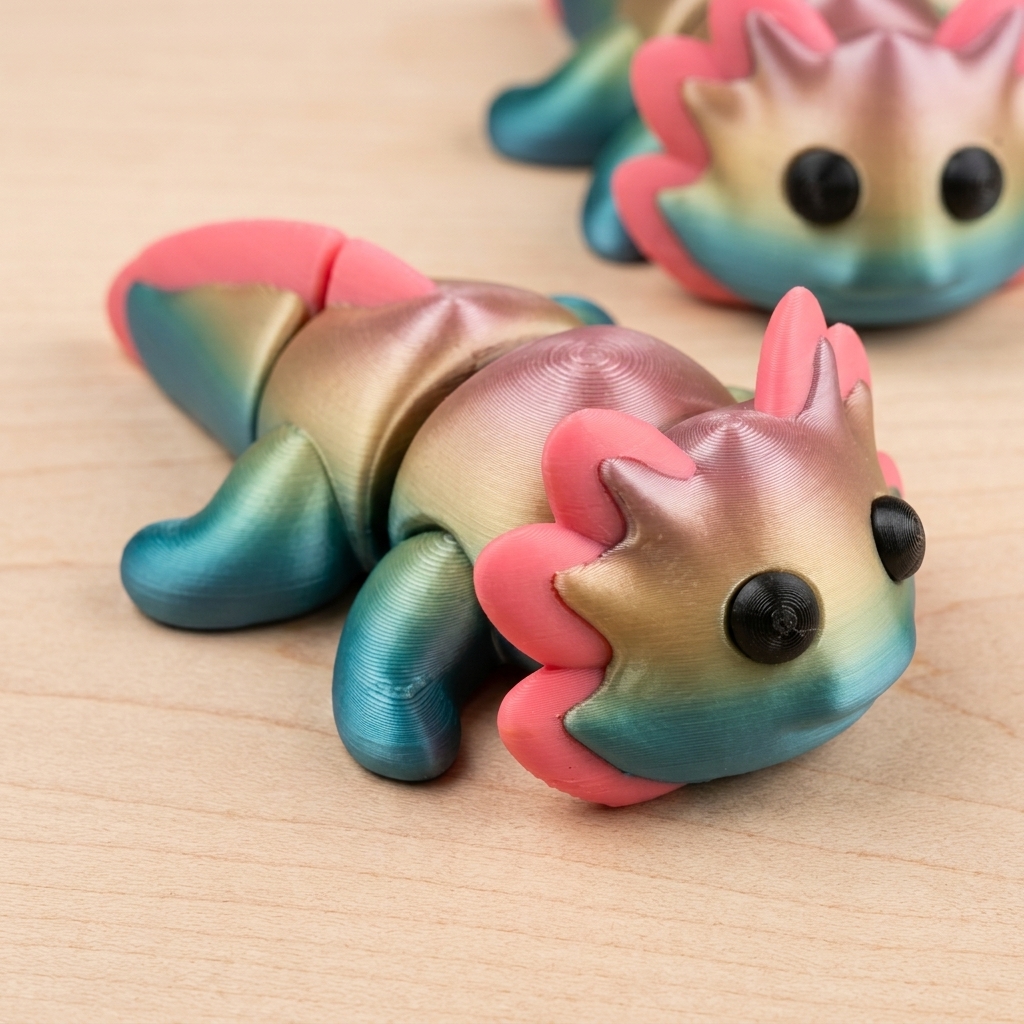 Articulated Axolotl & Keychain No Supports product image 5
