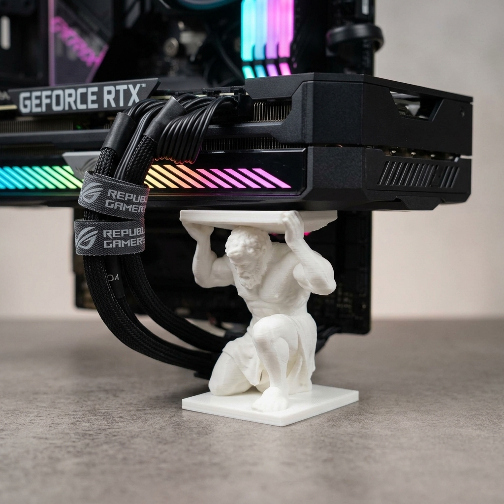 Atlas GPU Support Stand – Statue