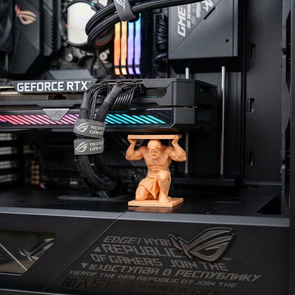 Atlas GPU Support Stand – Statue product image 2