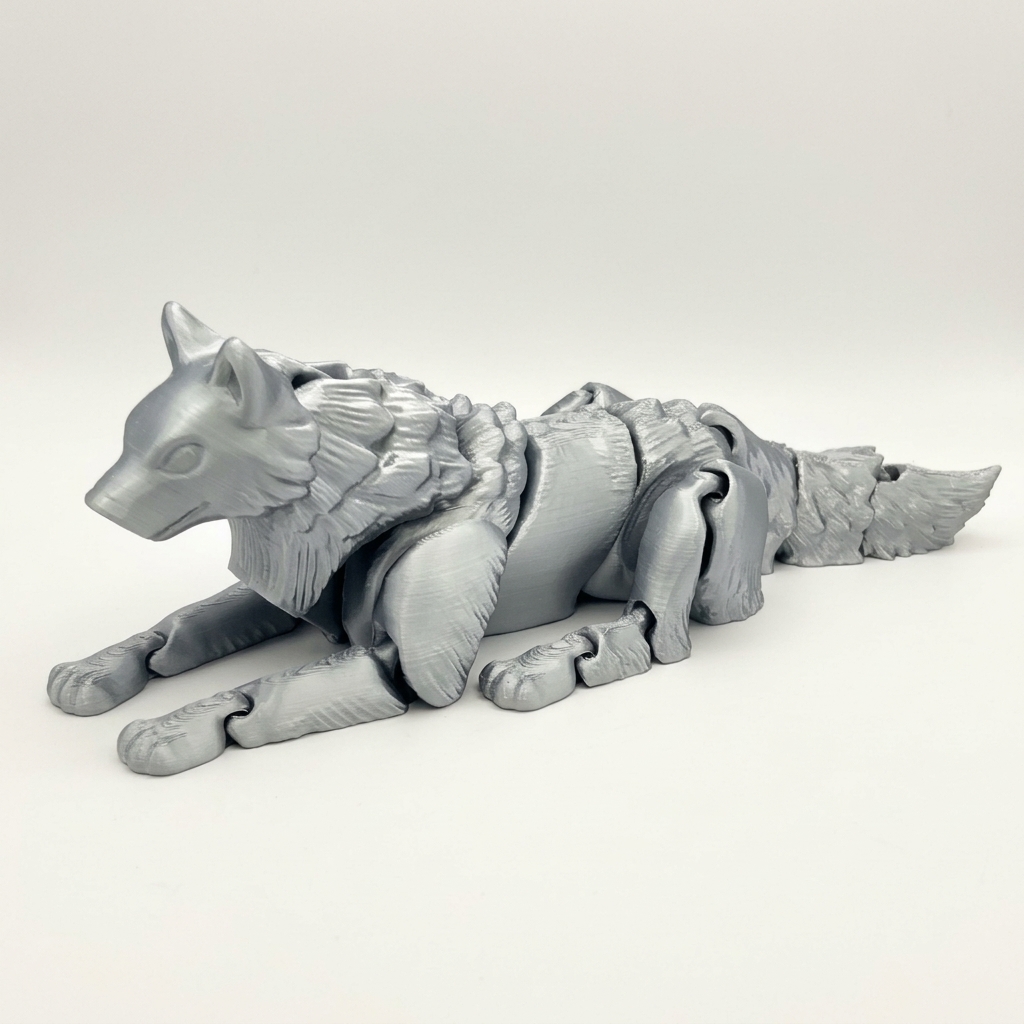 Floppy Wolf - Flexi Articulated Animal (pip)