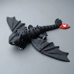 How to Train Your Dragon, Toothless Night Fury Articulated Dragon