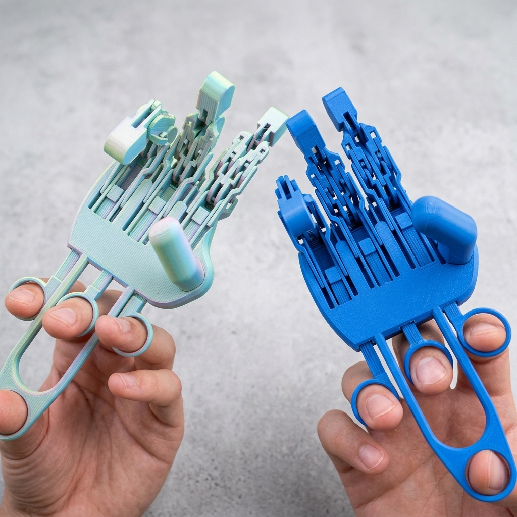 Overengineered Mechanical Hand 4 Fingers!