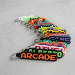 Personalized Border Name Keychain