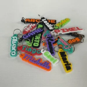 Personalized Border Name Keychain