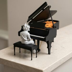 Sad Goku Figurine Sitting on a ledge!